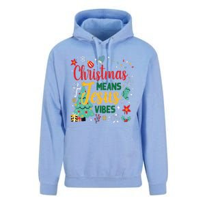 Christmas Means Jesus Vibes Xmas Women Christian Nativity Unisex Surf Hoodie