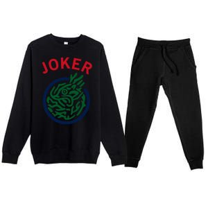 Chinese Mah Jong Joker Tile Mahjong Costume Premium Crewneck Sweatsuit Set