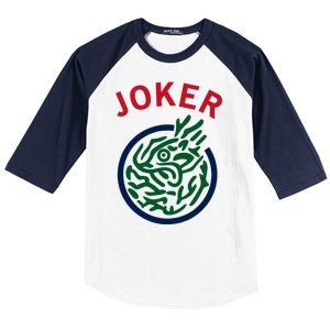 Chinese Mah Jong Joker Tile Mahjong Costume Baseball Sleeve Shirt