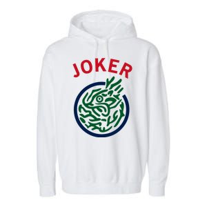 Chinese Mah Jong Joker Tile Mahjong Costume Garment-Dyed Fleece Hoodie