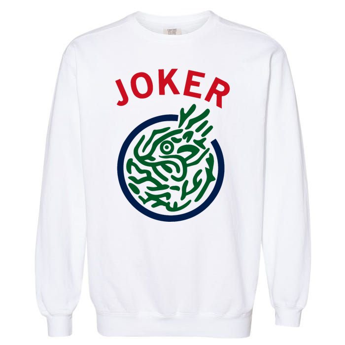 Chinese Mah Jong Joker Tile Mahjong Costume Garment-Dyed Sweatshirt