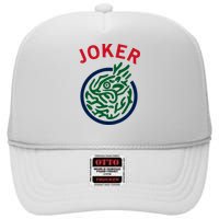 Chinese Mah Jong Joker Tile Mahjong Costume High Crown Mesh Back Trucker Hat