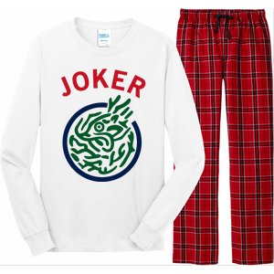 Chinese Mah Jong Joker Tile Mahjong Costume Long Sleeve Pajama Set