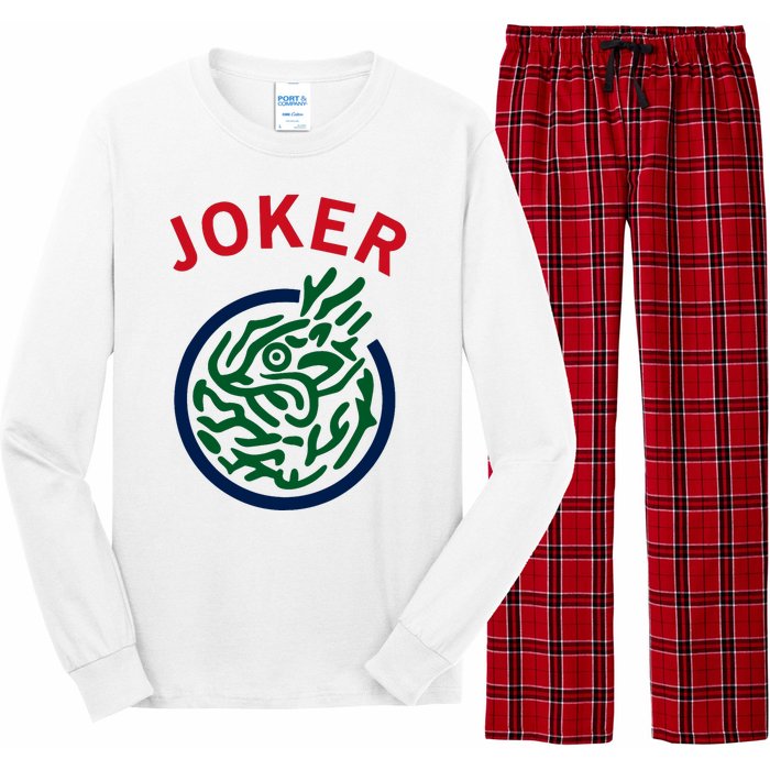 Chinese Mah Jong Joker Tile Mahjong Costume Long Sleeve Pajama Set