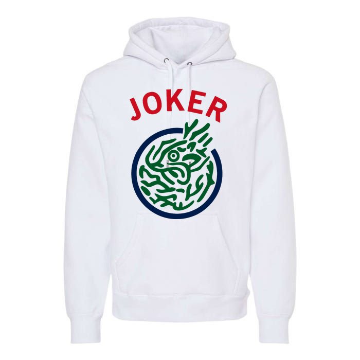 Chinese Mah Jong Joker Tile Mahjong Costume Premium Hoodie