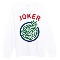 Chinese Mah Jong Joker Tile Mahjong Costume Premium Crewneck Sweatshirt