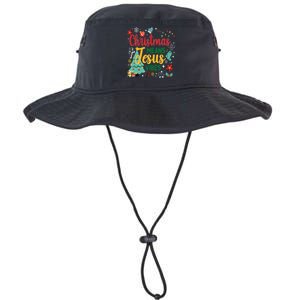 Christmas Means Jesus Vibes Xmas Women Christian Nativity Legacy Cool Fit Booney Bucket Hat