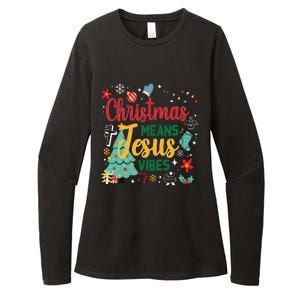 Christmas Means Jesus Vibes Xmas Women Christian Nativity Womens CVC Long Sleeve Shirt