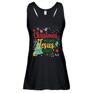 Christmas Means Jesus Vibes Xmas Women Christian Nativity Ladies Essential Flowy Tank