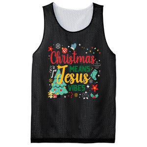 Christmas Means Jesus Vibes Xmas Women Christian Nativity Mesh Reversible Basketball Jersey Tank