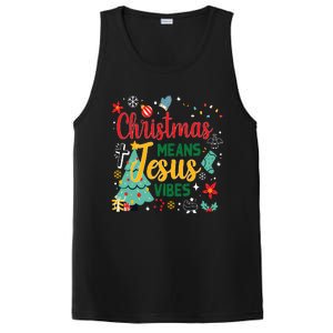 Christmas Means Jesus Vibes Xmas Women Christian Nativity PosiCharge Competitor Tank