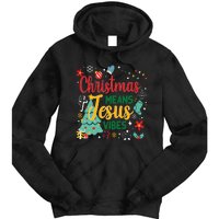 Christmas Means Jesus Vibes Xmas Women Christian Nativity Tie Dye Hoodie