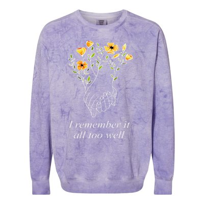 Cozy Memories Knit All Too Well Colorblast Crewneck Sweatshirt