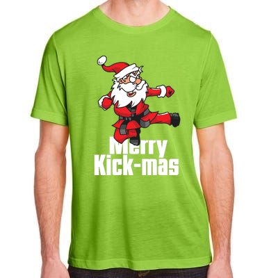 Christmas Merry Kickmas Santa Claus Karate Adult ChromaSoft Performance T-Shirt