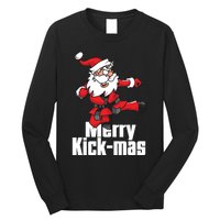 Christmas Merry Kickmas Santa Claus Karate Long Sleeve Shirt