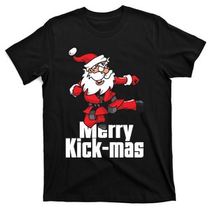 Christmas Merry Kickmas Santa Claus Karate T-Shirt