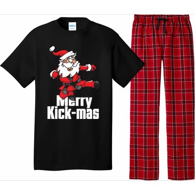 Christmas Merry Kickmas Santa Claus Karate Pajama Set