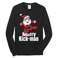 Christmas Merry Kickmas Santa Claus Karate Tall Long Sleeve T-Shirt