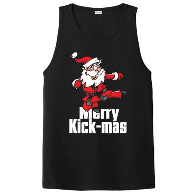 Christmas Merry Kickmas Santa Claus Karate PosiCharge Competitor Tank