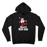 Christmas Merry Kickmas Santa Claus Karate Tall Hoodie