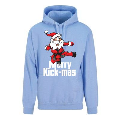 Christmas Merry Kickmas Santa Claus Karate Unisex Surf Hoodie