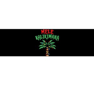 Christmas Mele Kalikimaka Palm Tree Hawaiian Lights In July Bumper Sticker