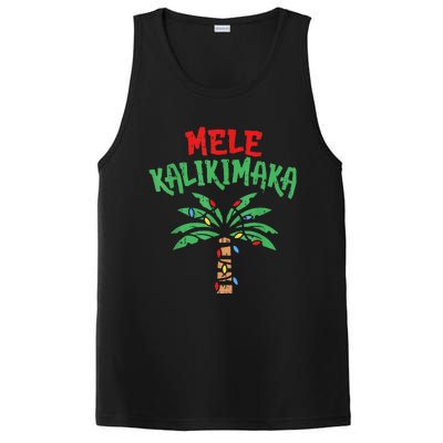 Christmas Mele Kalikimaka Palm Tree Hawaiian Lights In July PosiCharge Competitor Tank