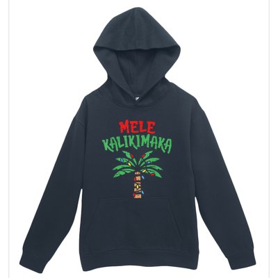 Christmas Mele Kalikimaka Palm Tree Hawaiian Lights In July Urban Pullover Hoodie