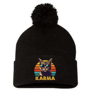 Cat Music Karma Pom Pom 12in Knit Beanie