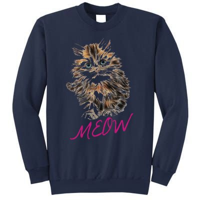 Cat Meow Kitty Funny Cats Mom And Cat Dad Gift Sweatshirt