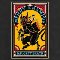 Christmas Merry Krampus Naughty Brats Circus Poster Style  11oz C Handle Ceramic Mug