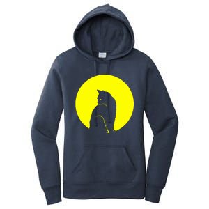 Cat Moon Kitty Full Moon Women's Pullover Hoodie