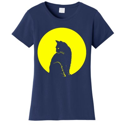 Cat Moon Kitty Full Moon Women's T-Shirt