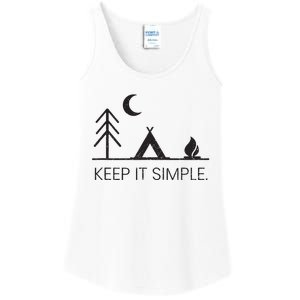 Camping Minimalist Keep It Simple Outdoor Gift Ladies Essential Tank