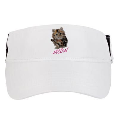 Cat Meow Kitty Funny Cats Mom And Cat Dad Gift Adult Drive Performance Visor