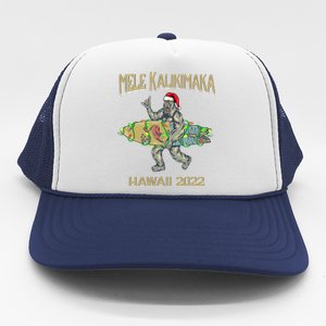 Cute Mele Kalikimaka For Hawaii Or Christmas Cruise Vacation Gift Trucker Hat