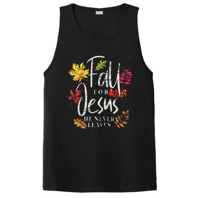 Cool Maple Leave Thanksgiving Autumn Fall For Jesus PosiCharge Competitor Tank