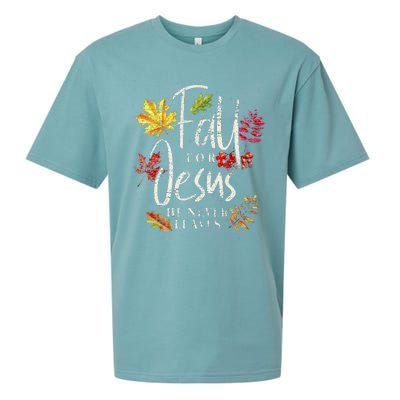 Cool Maple Leave Thanksgiving Autumn Fall For Jesus Sueded Cloud Jersey T-Shirt