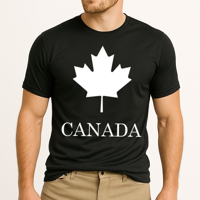 Canada Maple Leaf Canadian Flag Cooling Performance Crew T-Shirt