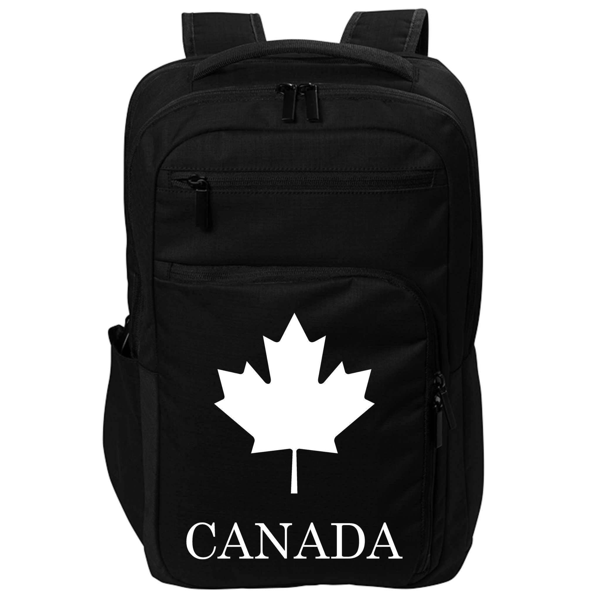 Canada Maple Leaf Canadian Flag Impact Tech Backpack