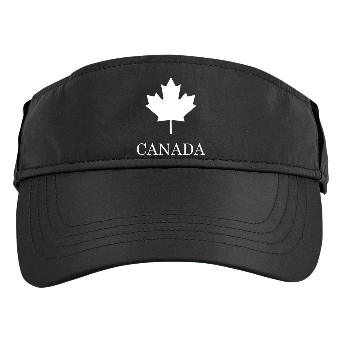 Canada Maple Leaf Canadian Flag Adult Drive Performance Visor