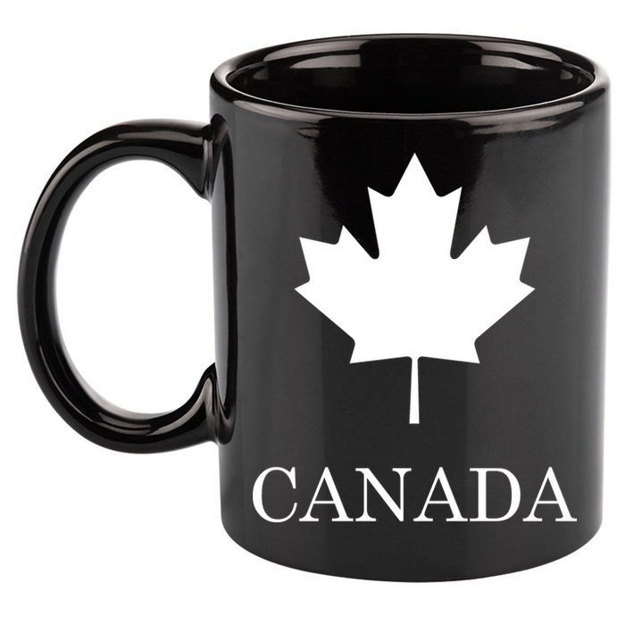 Canada Maple Leaf Canadian Flag 11oz C Handle Ceramic Mug