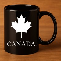 Canada Maple Leaf Canadian Flag 11oz C Handle Ceramic Mug