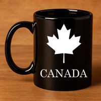 Canada Maple Leaf Canadian Flag 11oz C Handle Ceramic Mug