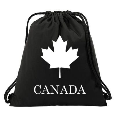 Canada Maple Leaf Canadian Flag Drawstring Bag