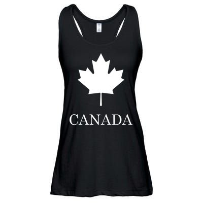 Canada Maple Leaf Canadian Flag Ladies Essential Flowy Tank
