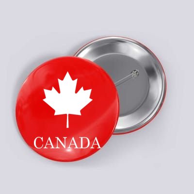 Canada Maple Leaf Canadian Flag Button