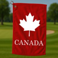 Canada Maple Leaf Canadian Flag Golf Towel