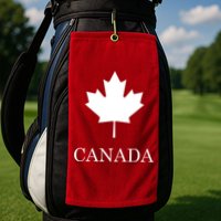 Canada Maple Leaf Canadian Flag Golf Towel