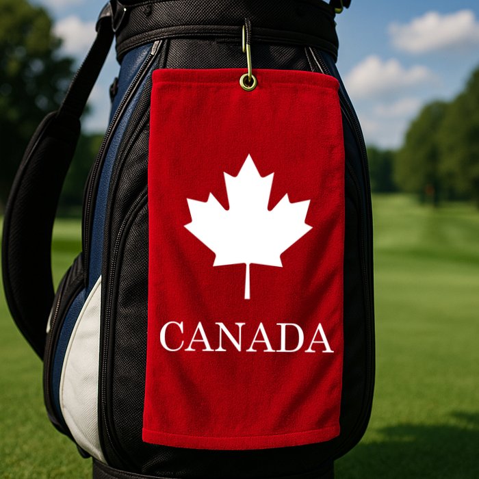 Canada Maple Leaf Canadian Flag Golf Towel